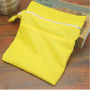 Wet Dry Bag Baby Cloth Diaper Nappy Zipper Bag Reusable With Two Pockets LJLJ
