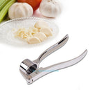 Stainless Steel Home Kitchen Garlic Press Squeezer Ginge Crusher Hand Tool