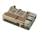 Protection Aluminum Alloy Case with Dual Cooling Fan for Raspberry Pi 4