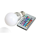 3W RGB LED Bulb Light Lamp 16 Color Change with IR Remote Controller Lamp