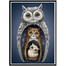 5D DIY Full Drill Diamond Painting Bird Family Cross Stitch Embroidery Kits