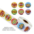 500pcs 6 Designs Flower Thank You Stickers kids Party Handmade LabelsSEAU