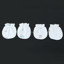 2 Pairs Soft Cotton Anti-scratch Handguard Mitten Gloves for Newborn Baby Infant