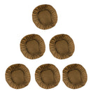 Pack of 6Pcs Round Washable Chair Seat Slipcovers Bar Stool Cover Dust-proof