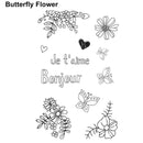 Butterfly Flower Cutting Die Seal DIY Scrapbooking Album Embossing Stencils