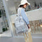 Fashion big capacity shopping bag laptop backpack rucksack canvas bags stud A8Z7