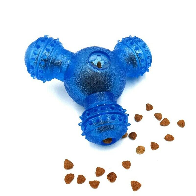 Dog Chew Toys Triple-Cornered Leakage Food Training Tool Food Dispenser Pet