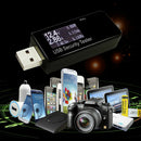 USB Safety Tester LCD Charger Voltage Current Meter Battery Power Detector Black