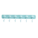 Self Adhesive Wall Hook Rail Coat Bag Key Bathroom Kitchen Towel Hanger Blue