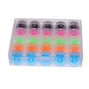 25pcs Spool Bobbins Sewing Machine Bobbin Case Organizer Storage Colorful