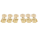 6 Pcs Tuning Pegs Machine Heads Machine Heads For Electro / Acoustic Guitar