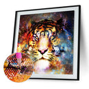 5D DIY Full Round Drill Diamond Painting Novelty Tiger Cross Stitch (B1103) A