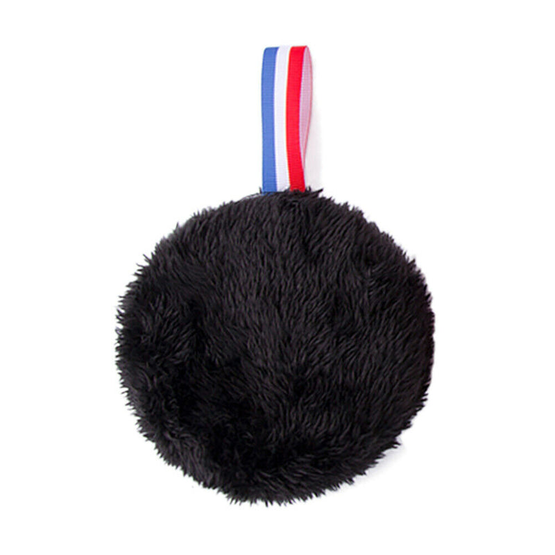 Reusable Fleece Plush Make Up Remover Puff Face Powder Cleaning Pad (Black)