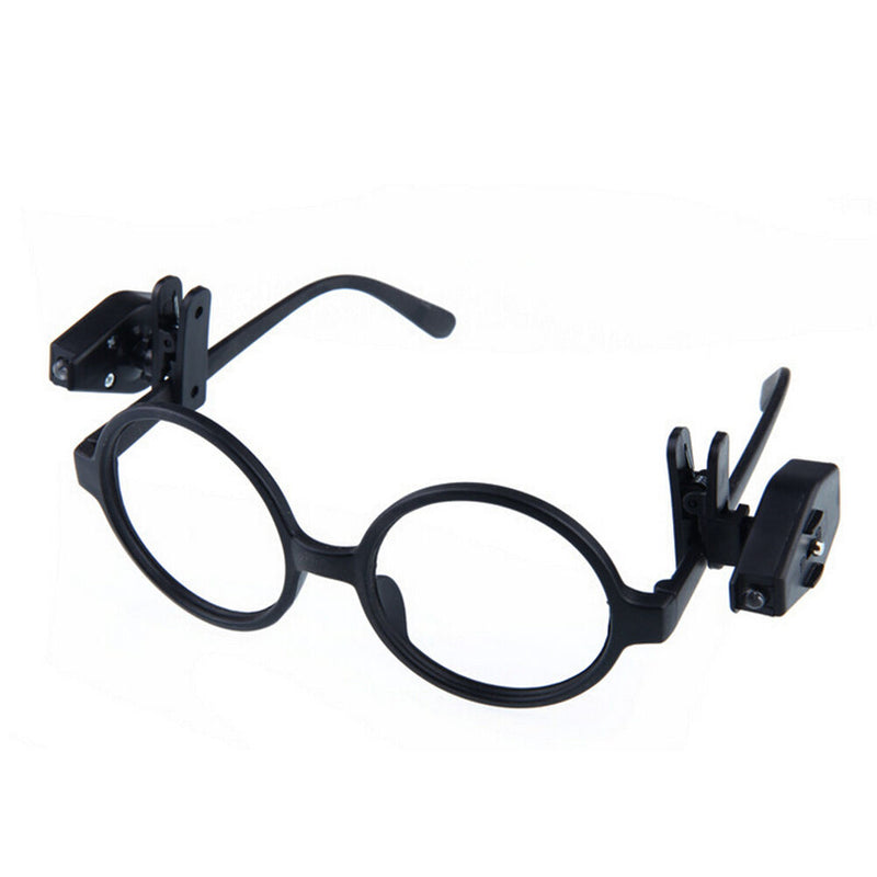 Universal Adjustable LED Glass Eyeglass Clip On Mini Book Reading Light Lamp MO
