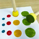Foam Pouncer Assortment-Sponge Painting Stippler Set 24/pkg-Foam Brush Valu C7N7