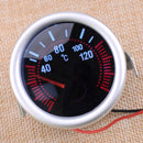 2" 52mm Water Temp Temperature Gauge LED Indicator Meter Grey