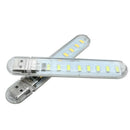 Mini Bright 8 LED Night White Light USB Lamp for PC Laptop Computer Reading