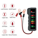 12V Car Battery Tester Digital Alternator 6 LED Lights Car Diagnostic Tool A