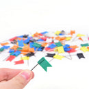 Mixed color flag pin map whiteboard bulletin board office paper stationery OZ
