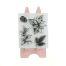 Vivid Pineapple and Flower Rubber Stamp Scrapbooking Photo Album Decorative Z