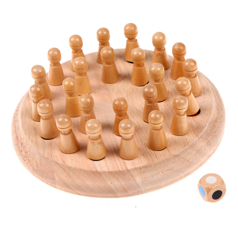 Kids Wooden Memory Match Stick Chess Game Educational Toys Gift