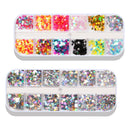 Two Box Nail Paillettes Foil Flakes Nails Eyes Make up Art Decals Glitter