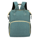 Baby Diaper Bag Backpack Foldable Travel Bassinet Portable Baby Sleep Bed Green