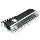 Handheld Uv Black Light Ultraviolet Lamp with Torch Portable Money Detector W1S2