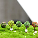 5pcs/lot Simulation Tree Flower Colorful Ball Tree Micro Landscape Ornaments .ES