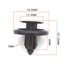7mm Rivets Retainer Clip Side Skirt Bumper Hood Car Splash Guard Fastener