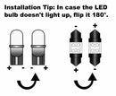 White 12V LED Interior Map Dome Trunk Lights 31mm Festoon New Bulbs C7V3