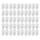 25 Pairs Silicone Eyeglass Nose Pads Oval Push On