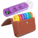 Weekly Pill Organizer Dispenser Box Wallet Medicine Travel Case 28 Compartme BX