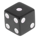 Pack of 20 Black+White Square 6 Sided Dices Die 0.62inch for Party Casino Table