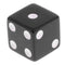 Pack of 20 Black+White Square 6 Sided Dices Die 0.62inch for Party Casino Table