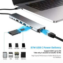 8 in 1 Type-C HUB to HDMI USB3.0 RJ45 PD TF Memory Card Converter Adapter