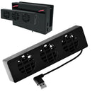 USB Cooler External Fan Air Circulation Cooling For  Switch Dock, Black