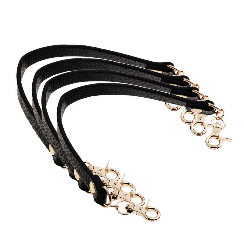 4Pieces Women Girls Bag PU Leather Short Bag Strap Replacement Purse Handle