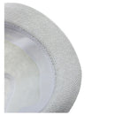 Hat Boys Fedoras Trilby Cap Straw Beach Sunhat with Belt White J9I2