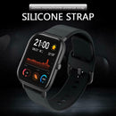 Silicone 20mm Solid Color Strap for Amazfit GTS Garmin Vivomove HR (Black)