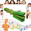 Cartoon Crocodile Castanets Children's Baby Wooden Castanets Musical Toys J1N4