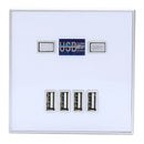 4-Port Quick Charger Home Use Wall Socket Power Usb Electrical Outlet 86Mm  J4D9