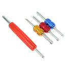4pcs Double-end Car HVAC Valve Core Removers Changers Removal Tools