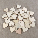100 Pieces 40Mm Heart Wood Slices Slices For Diy Craft Embellishments Natur Z6I5