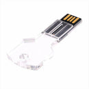Key Acrylic USB Flash Drive Waterproof Crystal Pen drive 32GB pendrive USB