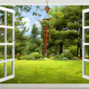Star Bamboo Windchime 24.4inch Long Durable Hand Crafted Garden