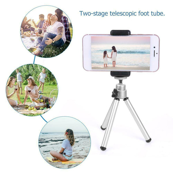Aluminum Telescopic Mini Camera Tripod Holder Monopod for Phone Desktop #gib