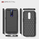 Carbon Fiber Soft TPU Protective Phone Case Shockproof Back Cover (Black) A