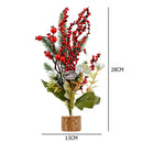 Mini Desktop Christmas Tree Home Table Fruit Matsuba Xmas Tree Ornament (A) A