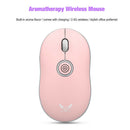 T31 2.4GHz Wireless Rechargeable Mouse with Solid Perfume Diffuser (Pink)